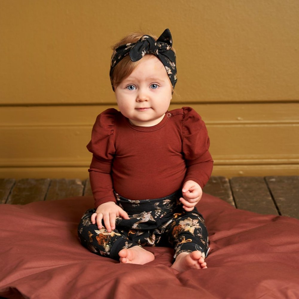 Musli Pleated Floral Pants, Baby sizes, (0mo - 24mo)